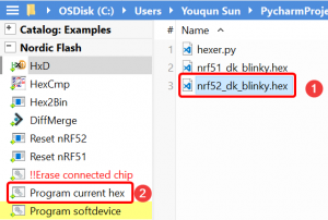 nrfjprog nrf52 nrf53 nordic JLink