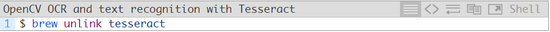 Tesseract OpenCV OCR 文字識別