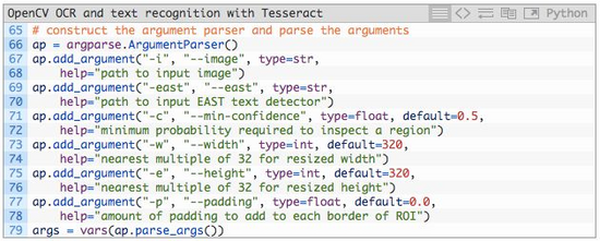 Tesseract OpenCV OCR 文字識別