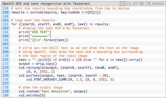 Tesseract OpenCV OCR 文字識別