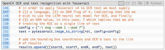 Tesseract OpenCV OCR 文字識別