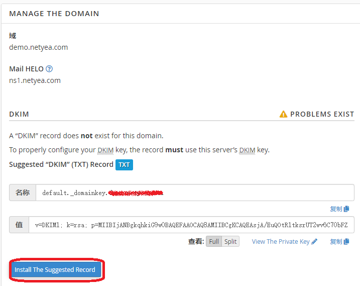 CPanel  電子郵件 身份驗證工具 SPF   DKIM  