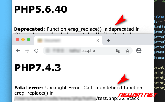 PHP 廢棄函數 ereg_replace preg_replace