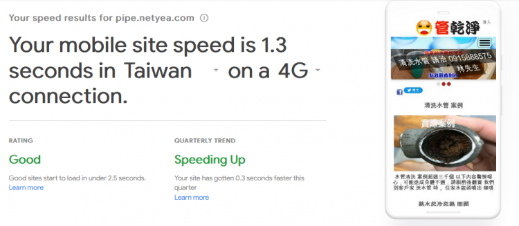 Google,PageSpeed,ThinkwithGoogle,網站速度,測試工具