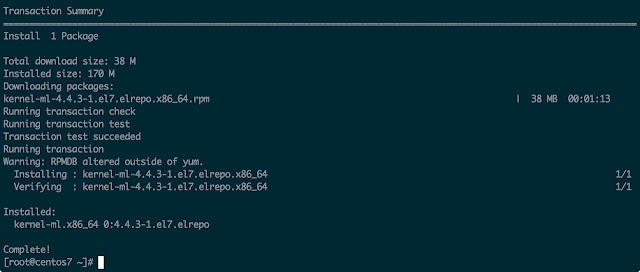 CentOS7 kernel 核心升級