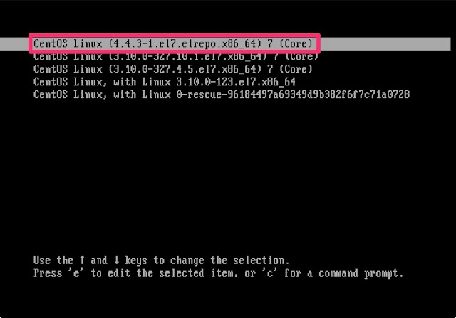 CentOS7 kernel 核心升級