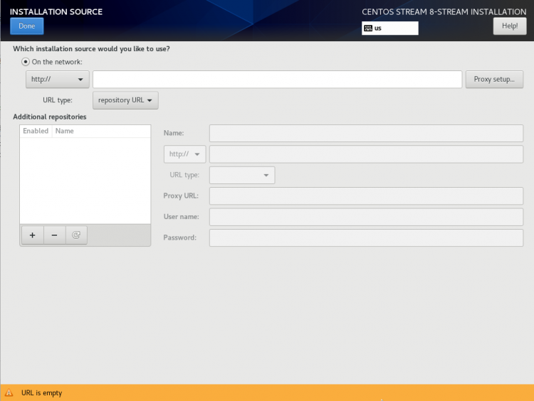 CentOS  stream boot iso 安裝來源