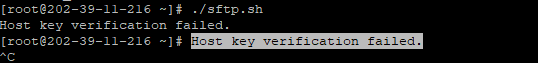 SFTP出現錯誤 verification