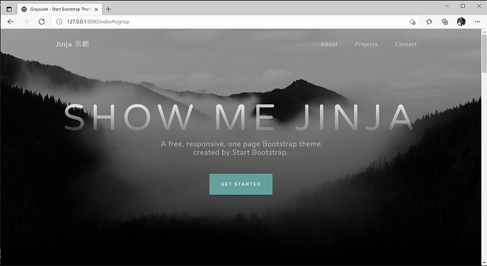 Python Flask 框架 bootstrap