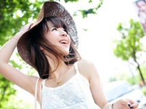 如花姑娘清純街拍夏日柔情