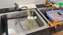 管路有蔬菜汁.. 桃園 中壢 某醫院 洗管路 (管乾淨)