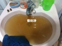 噁~水管沖出條狀... 新北 板橋 長安街 水管清洗