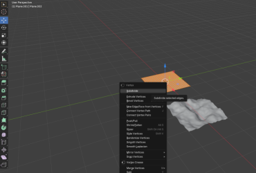 Blender 的編輯模式 (Edit Mode) 下，如何造出波浪紋