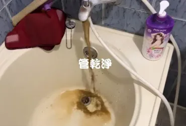 熱水出水有味道.. 新北 新莊 中平路 洗水管 (管乾淨)