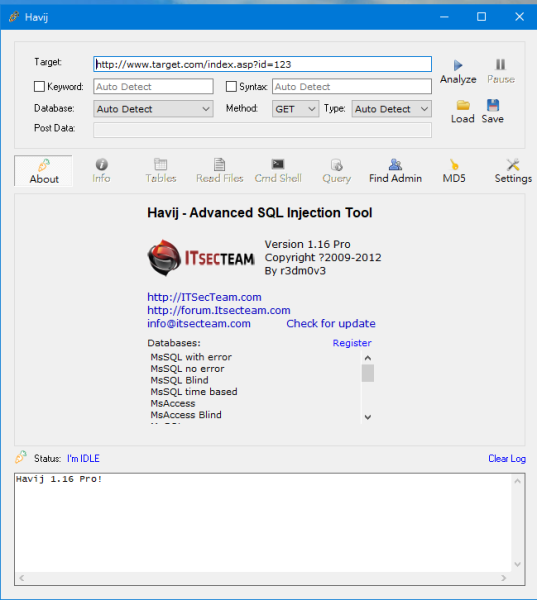 Flask website sql injection 工具測試