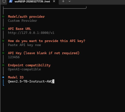 WSL2,UBUNTU,openclaw,本機模型,vLLM