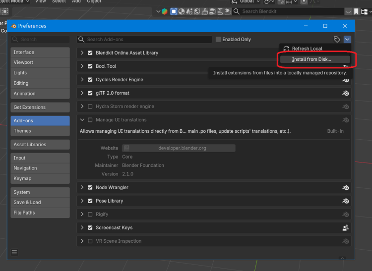 blende blenderkit Online Asset Library