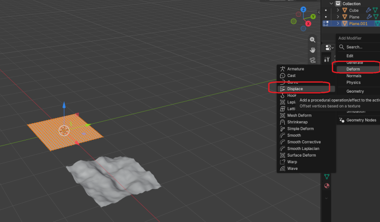 Blender 編輯模式 波浪紋