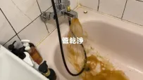 龍頭流出濃郁的冬瓜茶.. 台北 北投 行義路 水管清洗 (管乾淨)