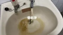 水管流出泡沫奶茶.. 桃園 國豐六街 洗水管 (管乾淨)